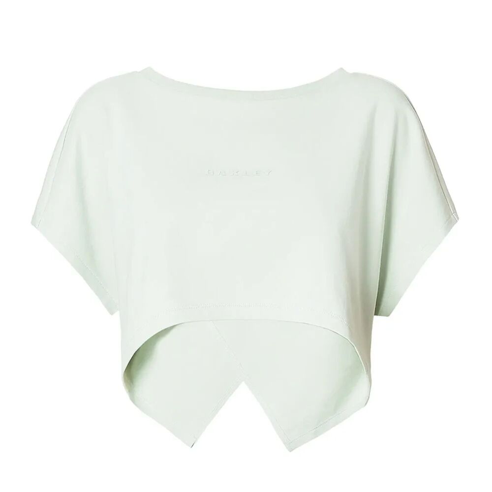OAKLEY Luxe Crop Top in Aqua Foam Green Size L/XL